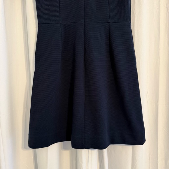 Madewell Navy Black Fit & Flare Dress Pockets Short Sleeve Women’s 4 - Picture 8 of 9